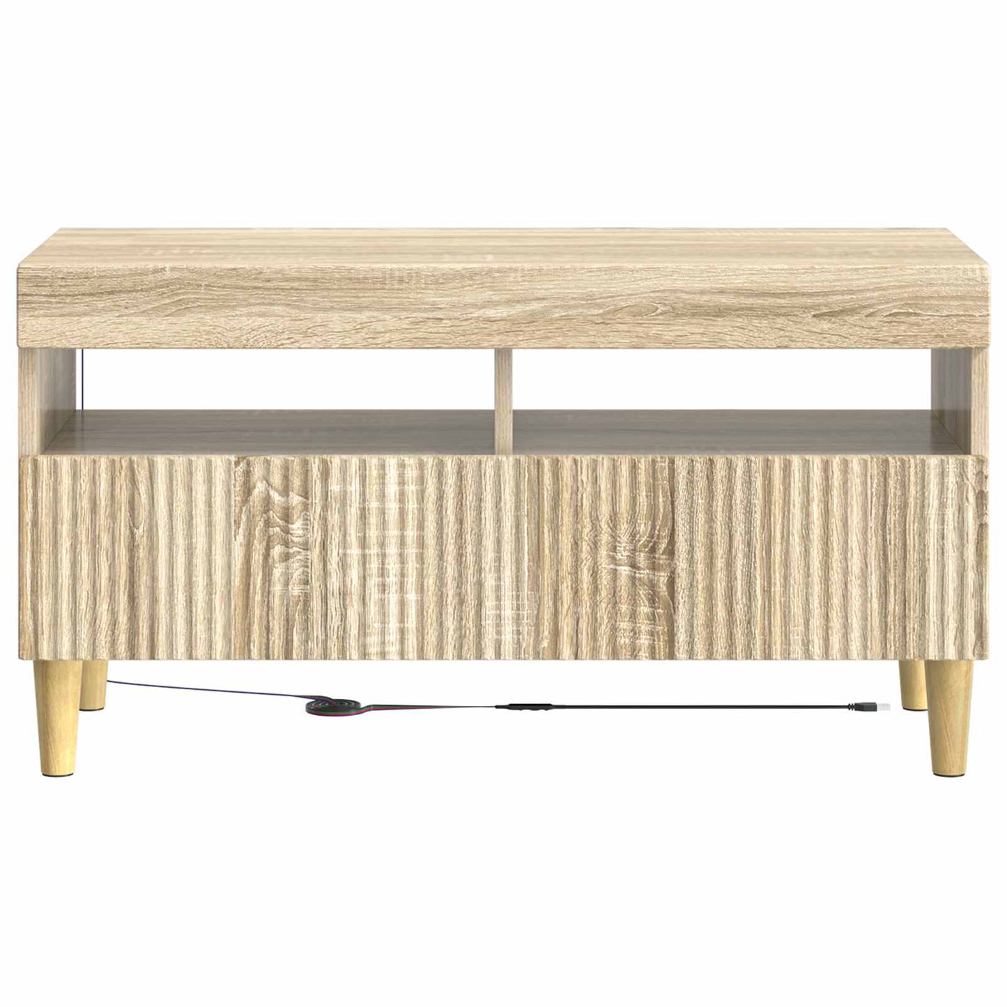 LED tv-meubel Sonoma Eiken Bewerkt hout