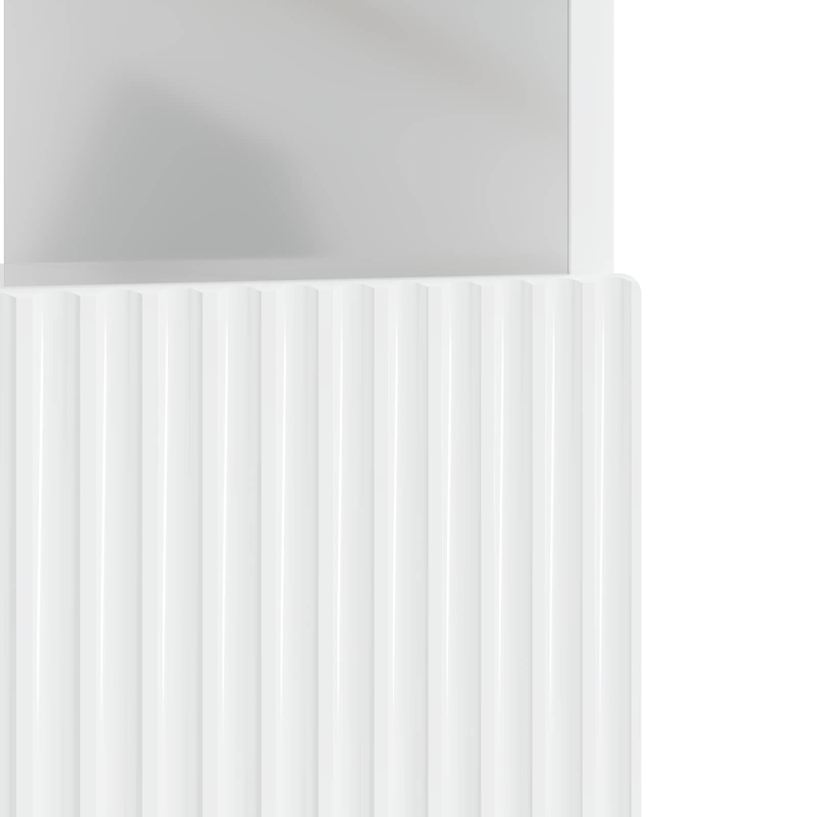 LED tv-meubel Hoogglans Wit Bewerkt hout
