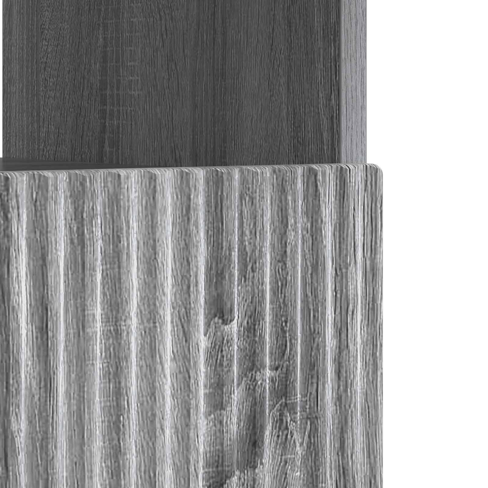 LED tv-meubel Grijs Sonoma Bewerkt hout