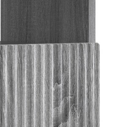 LED tv-meubel Grijs Sonoma Bewerkt hout