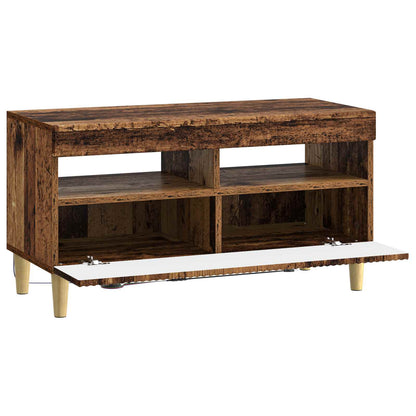 LED tv-meubel Oud hout Bewerkt hout