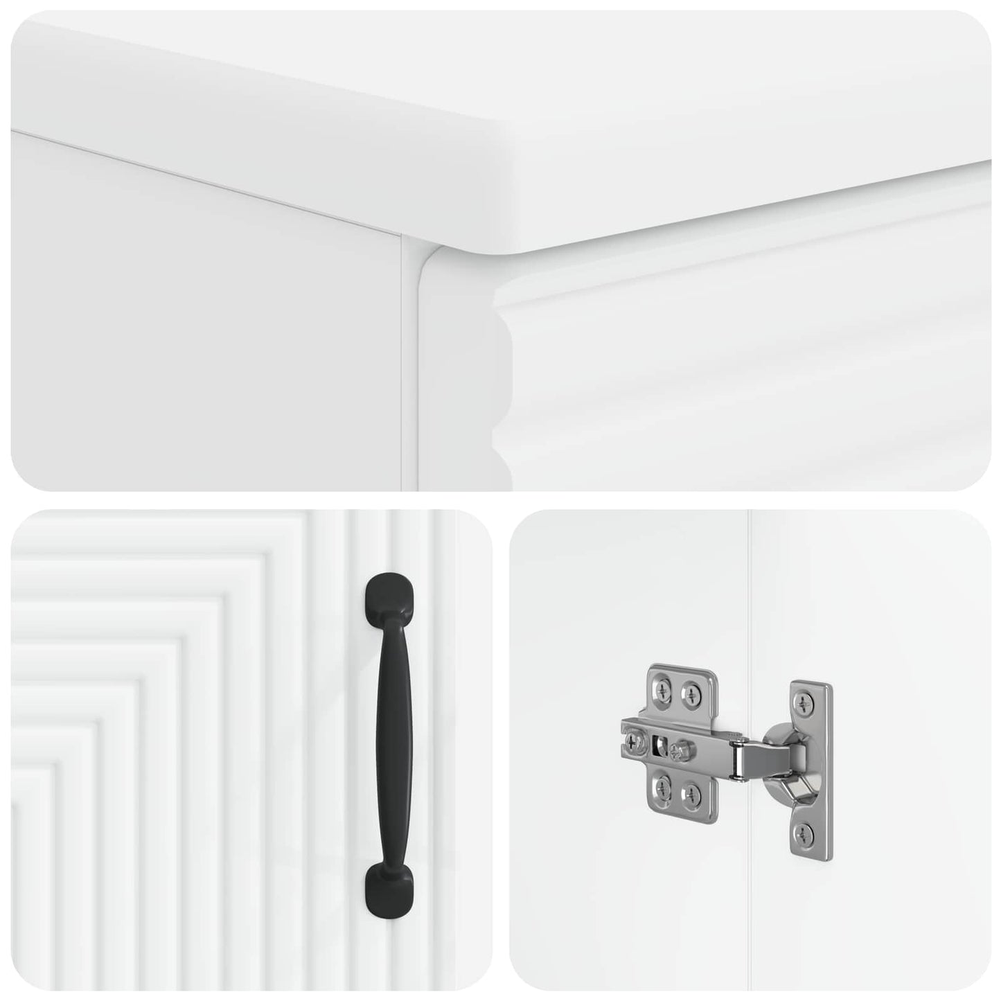 Badkamer wastafelkast HAARLEM Wit 59,5 x 31,5 x 59 cm