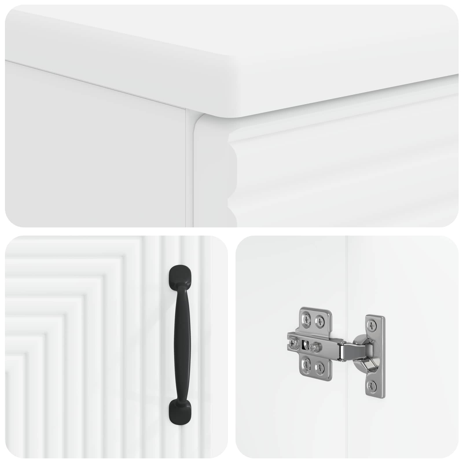 Badkamer wastafelkast HAARLEM Wit 59,5 x 31,5 x 59 cm