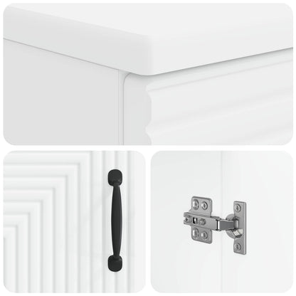 Badkamer wastafelkast HAARLEM Wit 59,5 x 31,5 x 59 cm