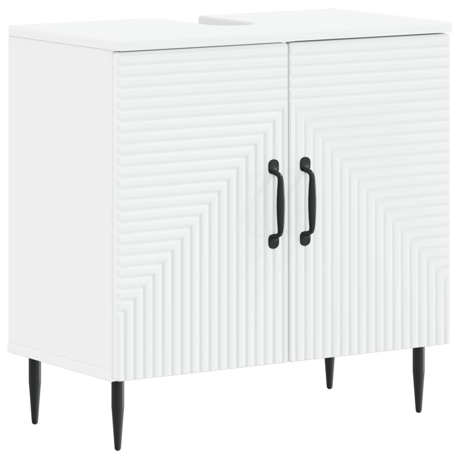 Badkamer wastafelkast HAARLEM Wit 59,5 x 31,5 x 59 cm