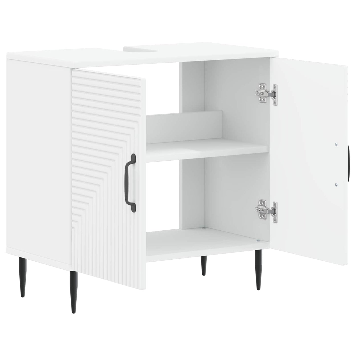 Badkamer wastafelkast HAARLEM Wit 59,5 x 31,5 x 59 cm