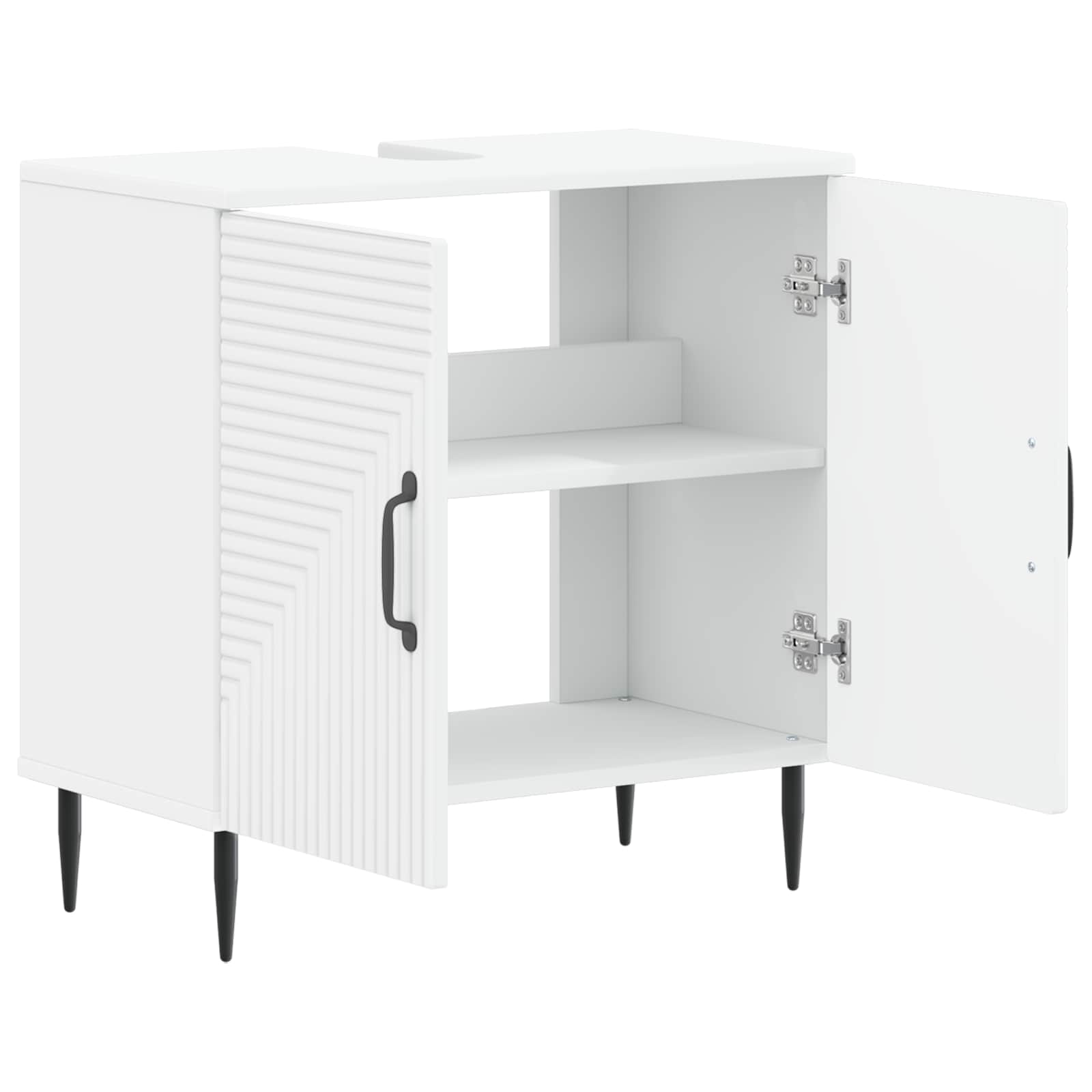 Badkamer wastafelkast HAARLEM Wit 59,5 x 31,5 x 59 cm