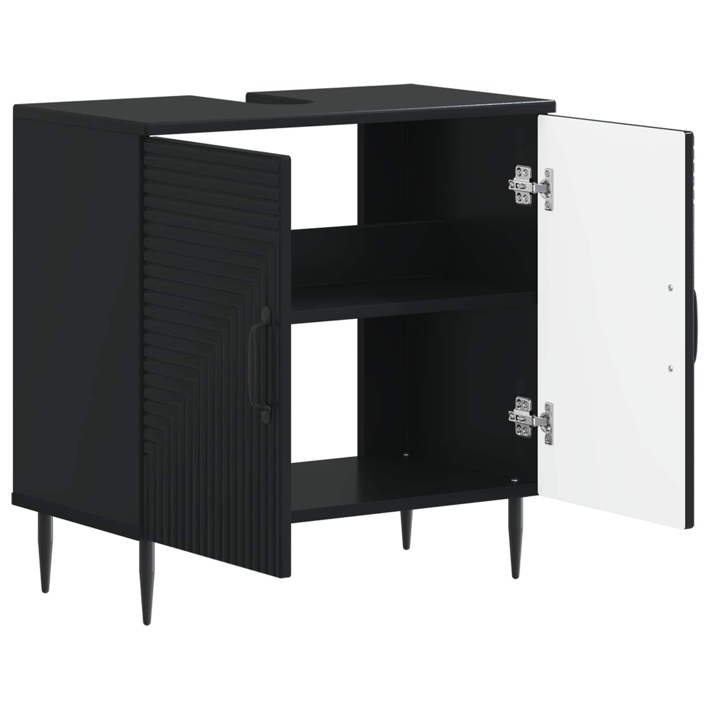 Badkamer wastafelkast HAARLEM Zwart 59,5 x 31,5 x 59 cm