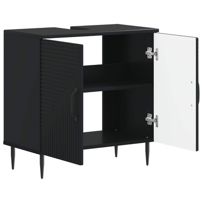 Badkamer wastafelkast HAARLEM Zwart 59,5 x 31,5 x 59 cm