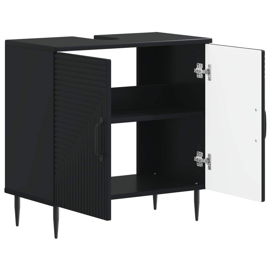 Badkamer wastafelkast HAARLEM Zwart 59,5 x 31,5 x 59 cm