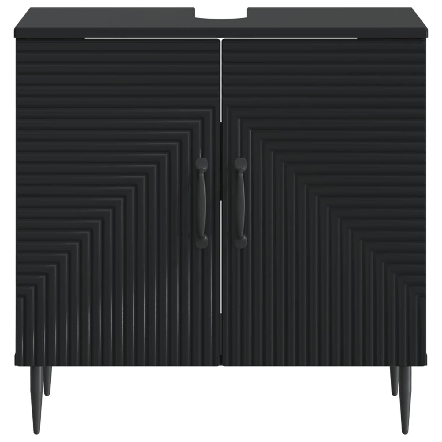 Badkamer wastafelkast HAARLEM Zwart 59,5 x 31,5 x 59 cm