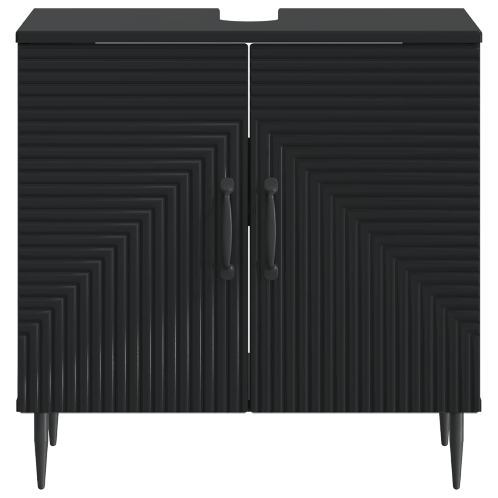 Badkamer wastafelkast HAARLEM Zwart 59,5 x 31,5 x 59 cm