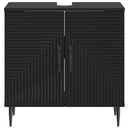 Badkamer wastafelkast HAARLEM Zwart 59,5 x 31,5 x 59 cm