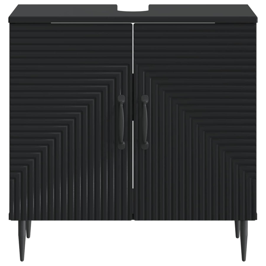 Badkamer wastafelkast HAARLEM Zwart 59,5 x 31,5 x 59 cm
