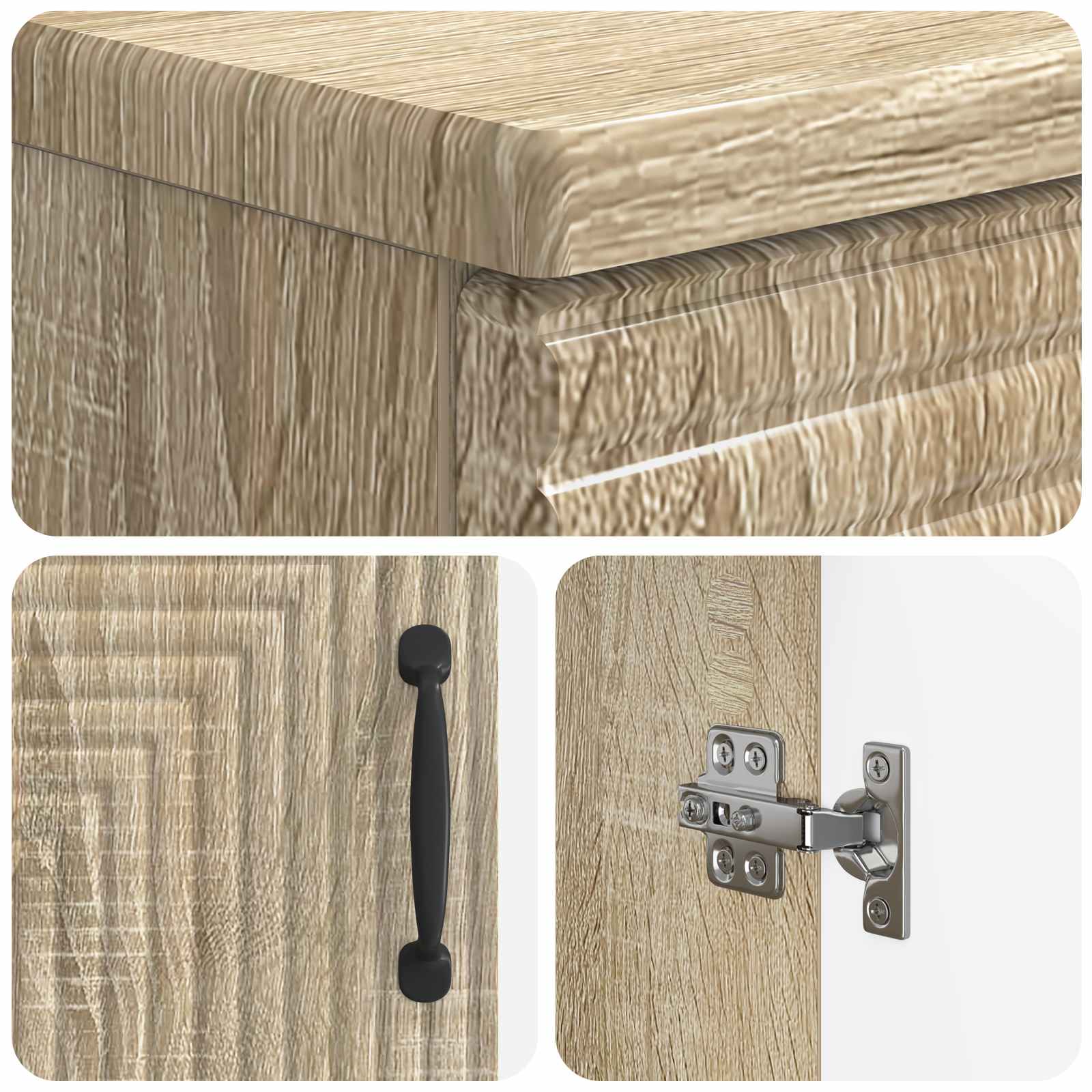 Badkamer wastafelkast HAARLEM Sonoma Eiken 59,5 x 31,5 x 59 cm