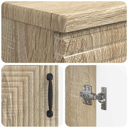 Badkamer wastafelkast HAARLEM Sonoma Eiken 59,5 x 31,5 x 59 cm