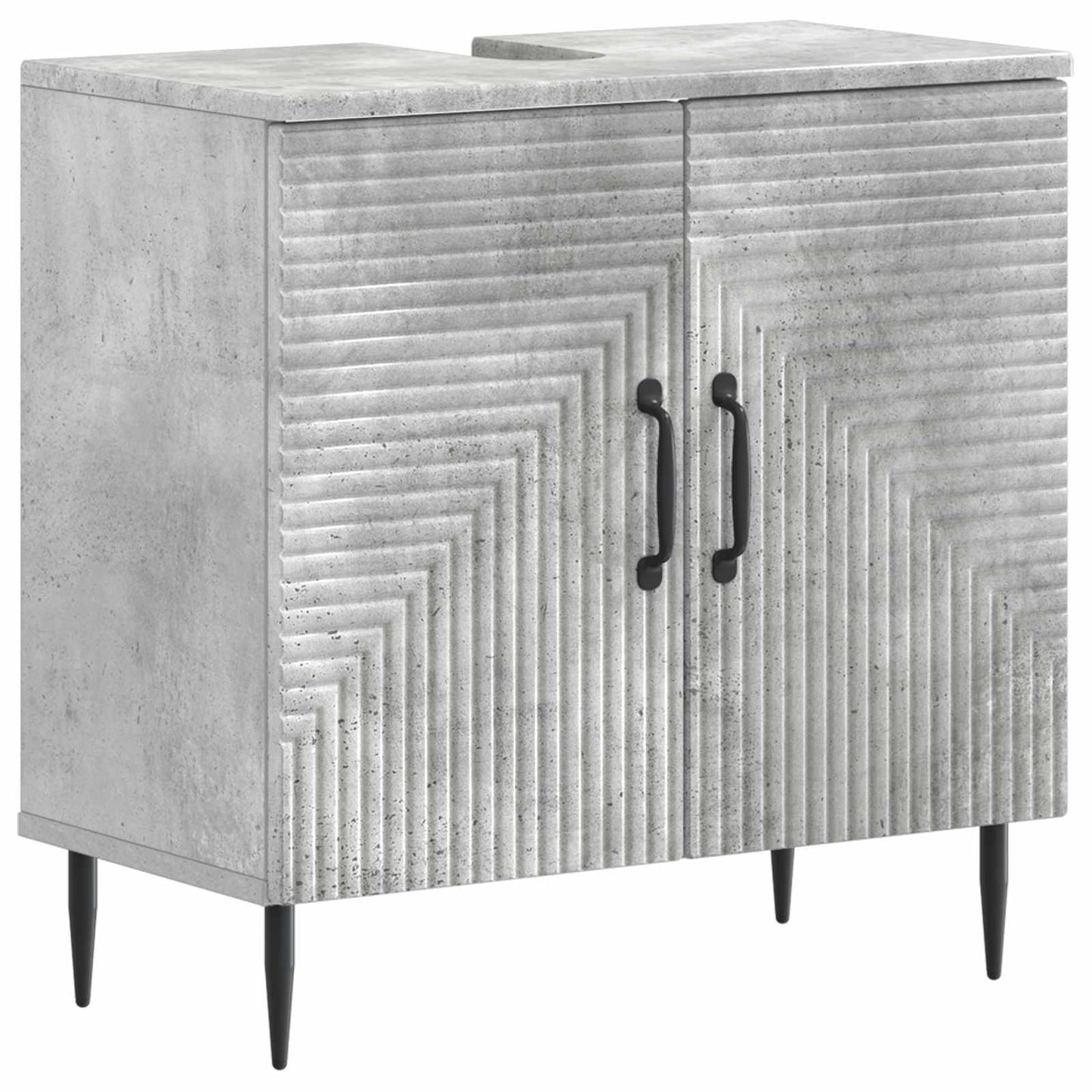 Badkamer wastafelkast HAARLEM Betongrijs 59,5 x 31,5 x 59 cm