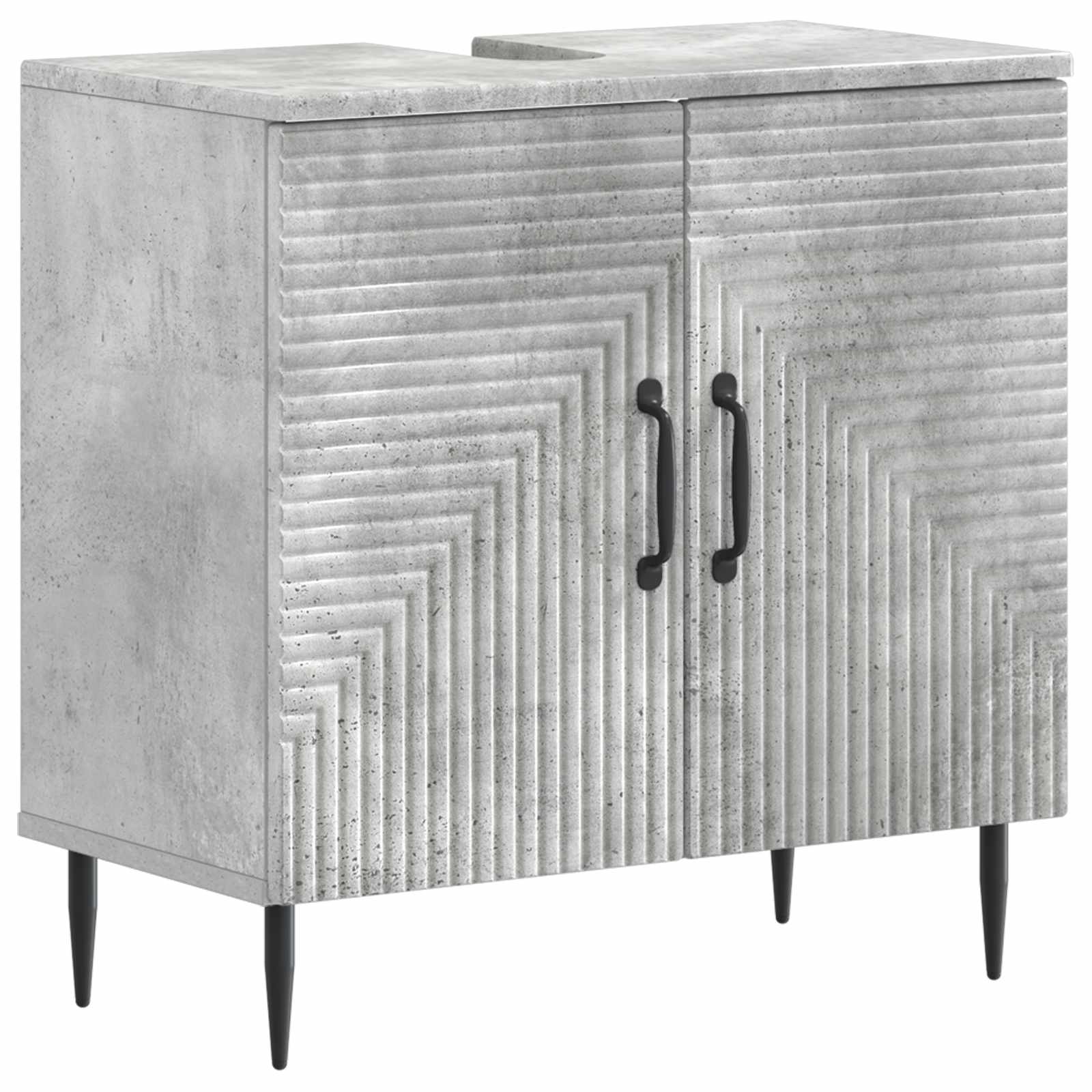Badkamer wastafelkast HAARLEM Betongrijs 59,5 x 31,5 x 59 cm