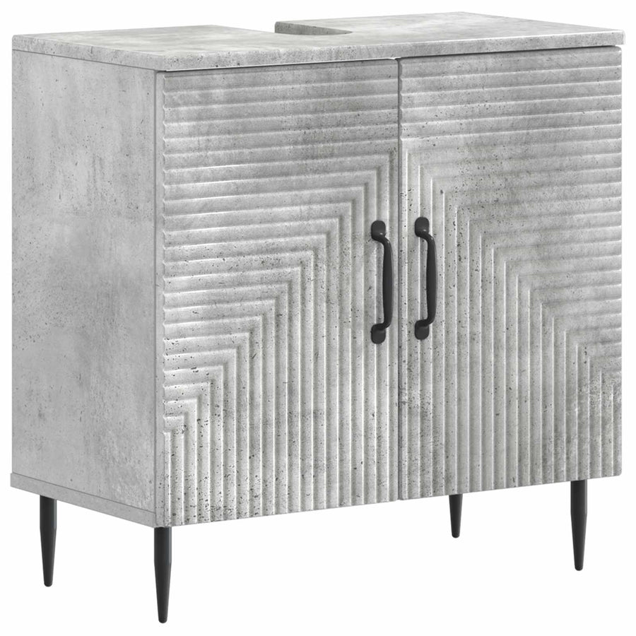Badkamer wastafelkast HAARLEM Betongrijs 59,5 x 31,5 x 59 cm