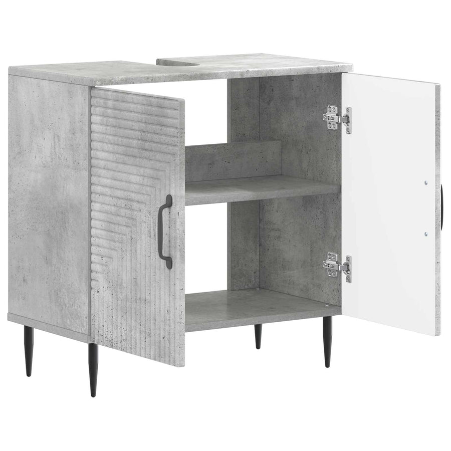 Badkamer wastafelkast HAARLEM Betongrijs 59,5 x 31,5 x 59 cm