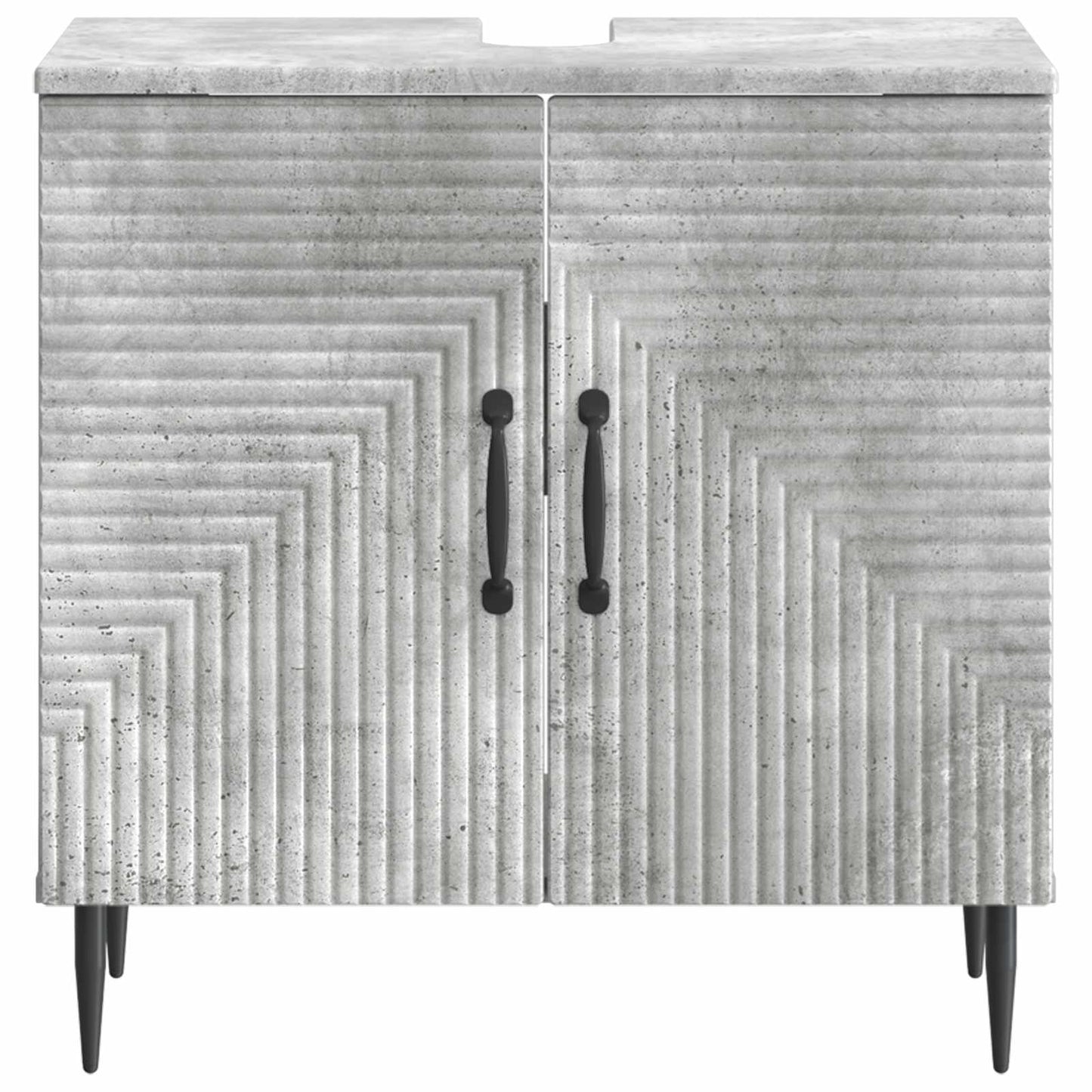 Badkamer wastafelkast HAARLEM Betongrijs 59,5 x 31,5 x 59 cm