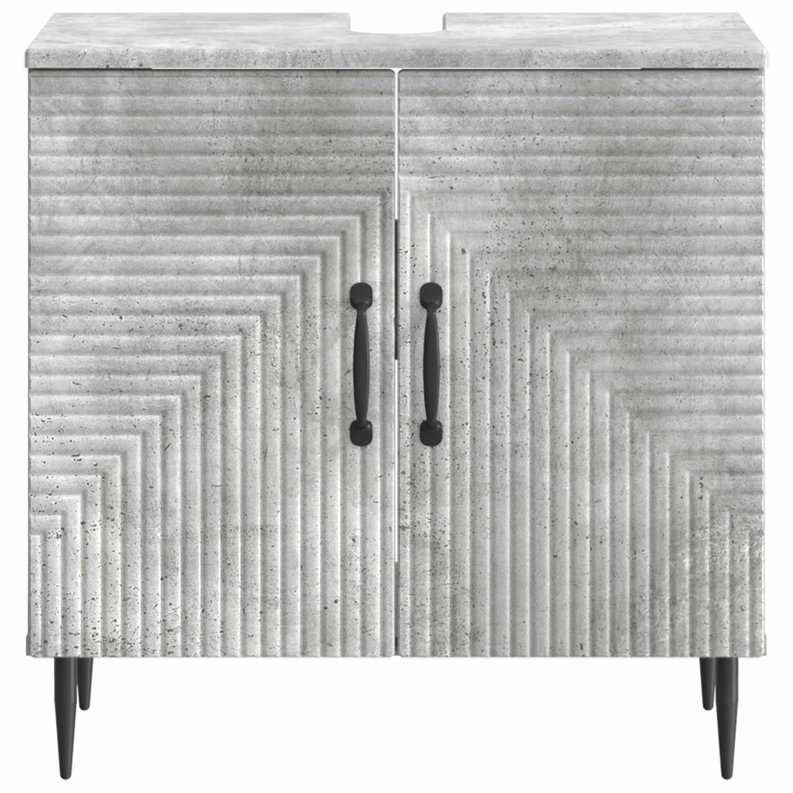 Badkamer wastafelkast HAARLEM Betongrijs 59,5 x 31,5 x 59 cm