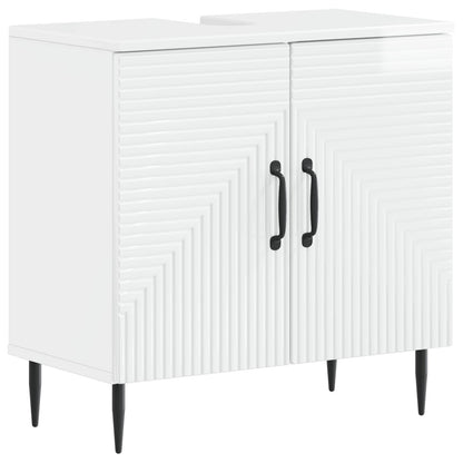 Badkamer wastafelkast HAARLEM Hoogglans Wit 59,5 x 31,5 x 59 cm