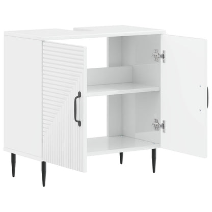 Badkamer wastafelkast HAARLEM Hoogglans Wit 59,5 x 31,5 x 59 cm