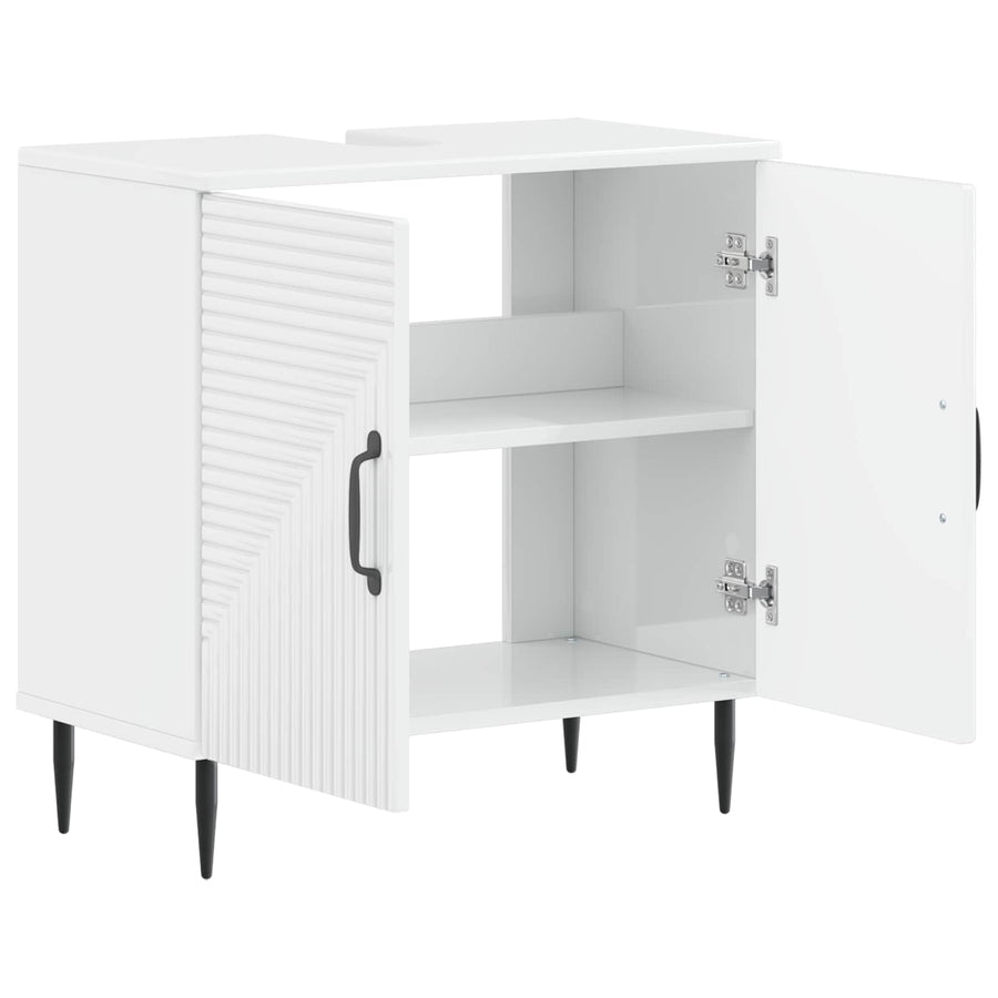 Badkamer wastafelkast HAARLEM Hoogglans Wit 59,5 x 31,5 x 59 cm