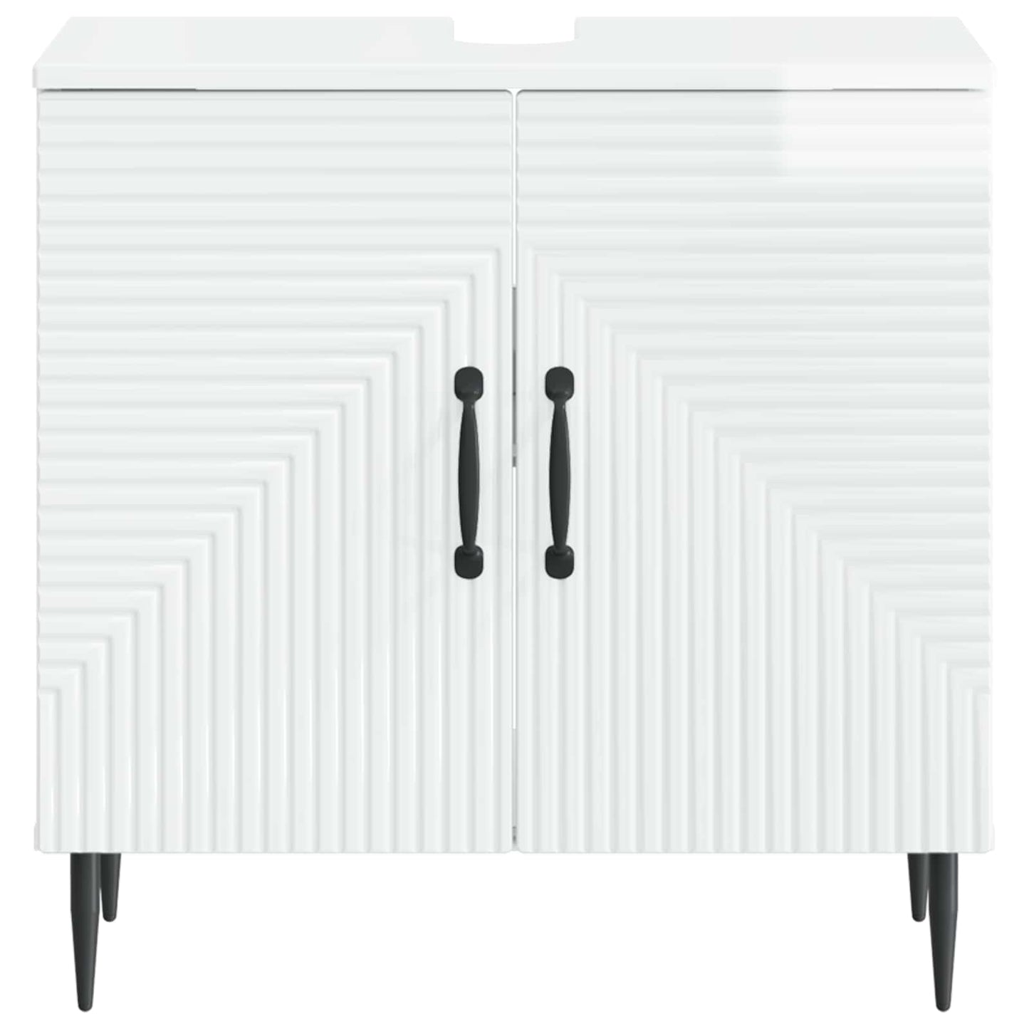 Badkamer wastafelkast HAARLEM Hoogglans Wit 59,5 x 31,5 x 59 cm