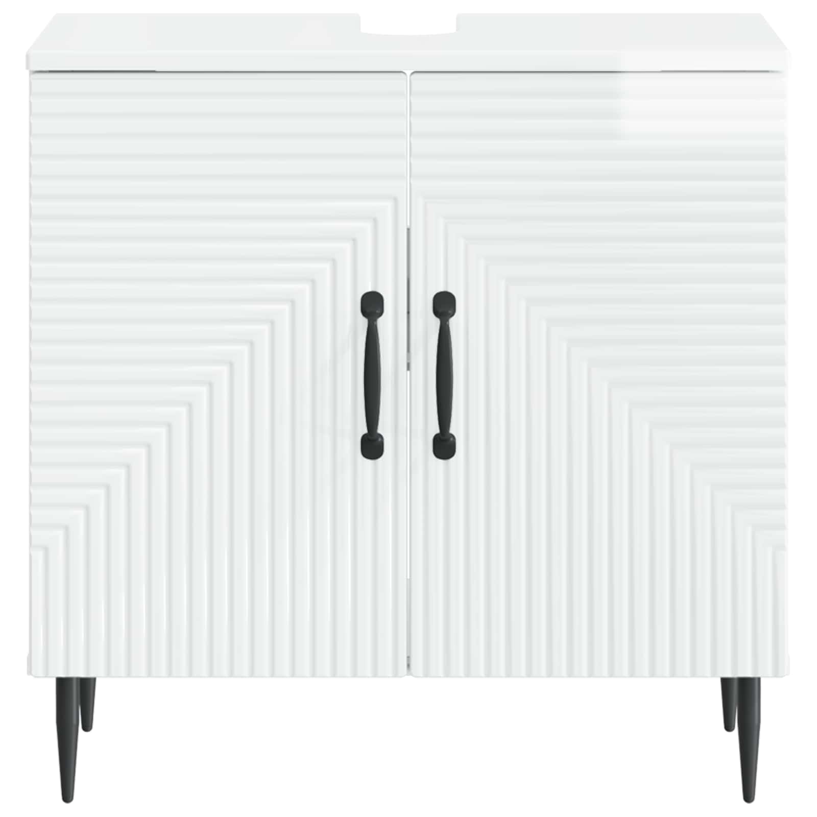 Badkamer wastafelkast HAARLEM Hoogglans Wit 59,5 x 31,5 x 59 cm