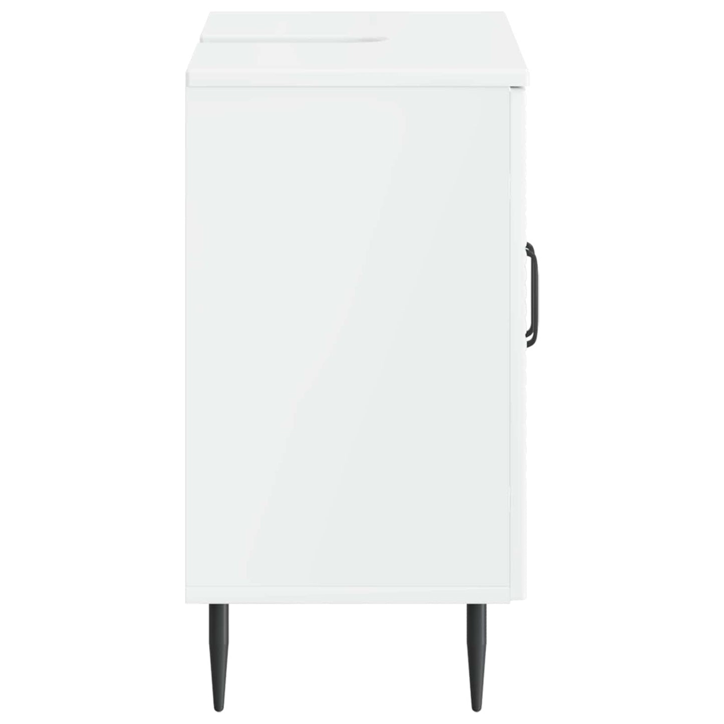 Badkamer wastafelkast HAARLEM Hoogglans Wit 59,5 x 31,5 x 59 cm