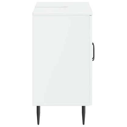Badkamer wastafelkast HAARLEM Hoogglans Wit 59,5 x 31,5 x 59 cm