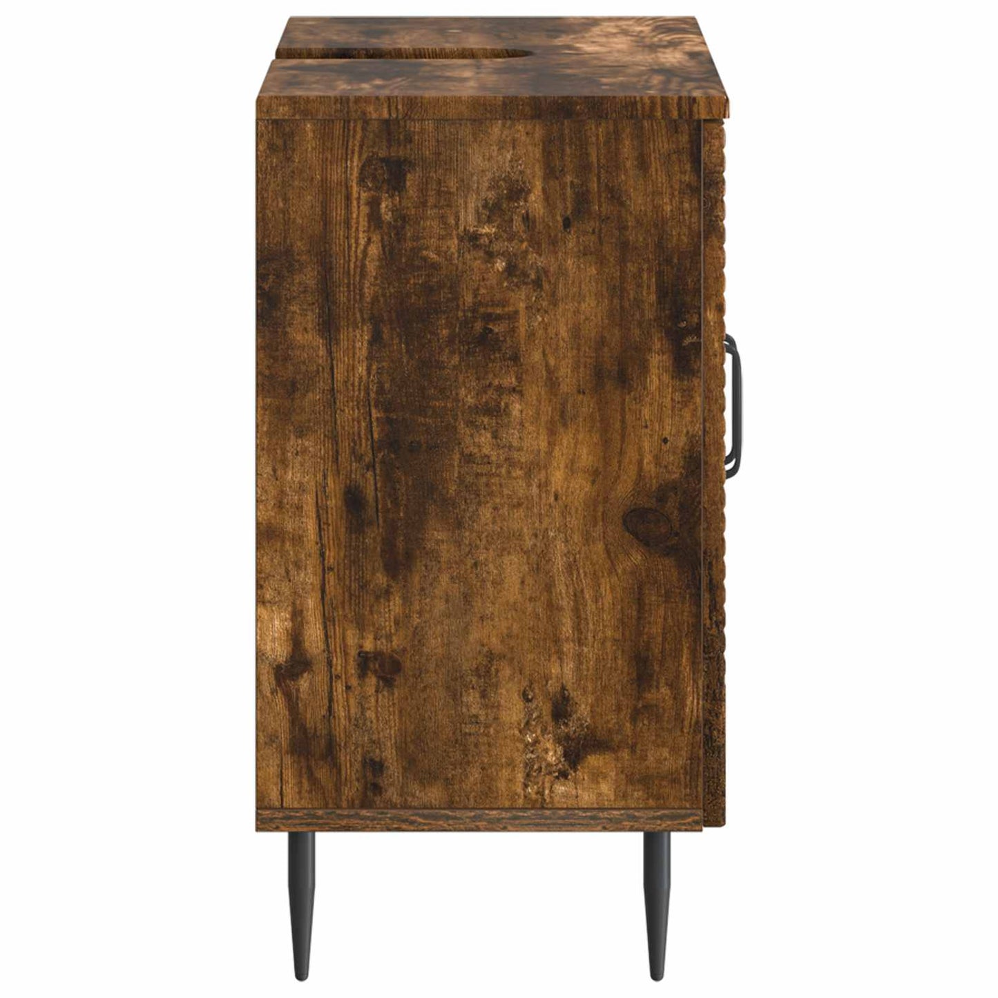 Badkamer wastafelkast HAARLEM Gerookt eiken 59,5 x 31,5 x 59 cm