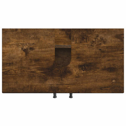 Badkamer wastafelkast HAARLEM Gerookt eiken 59,5 x 31,5 x 59 cm