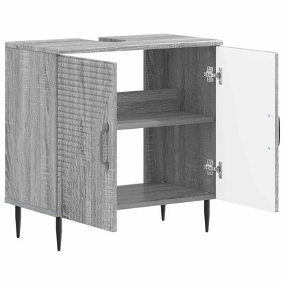 Badkamer wastafelkast HAARLEM Grijs Sonoma 59,5 x 31,5 x 59 cm