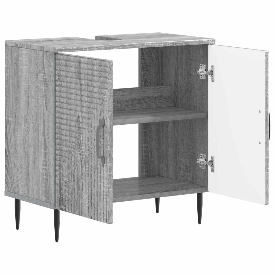Badkamer wastafelkast HAARLEM Grijs Sonoma 59,5 x 31,5 x 59 cm