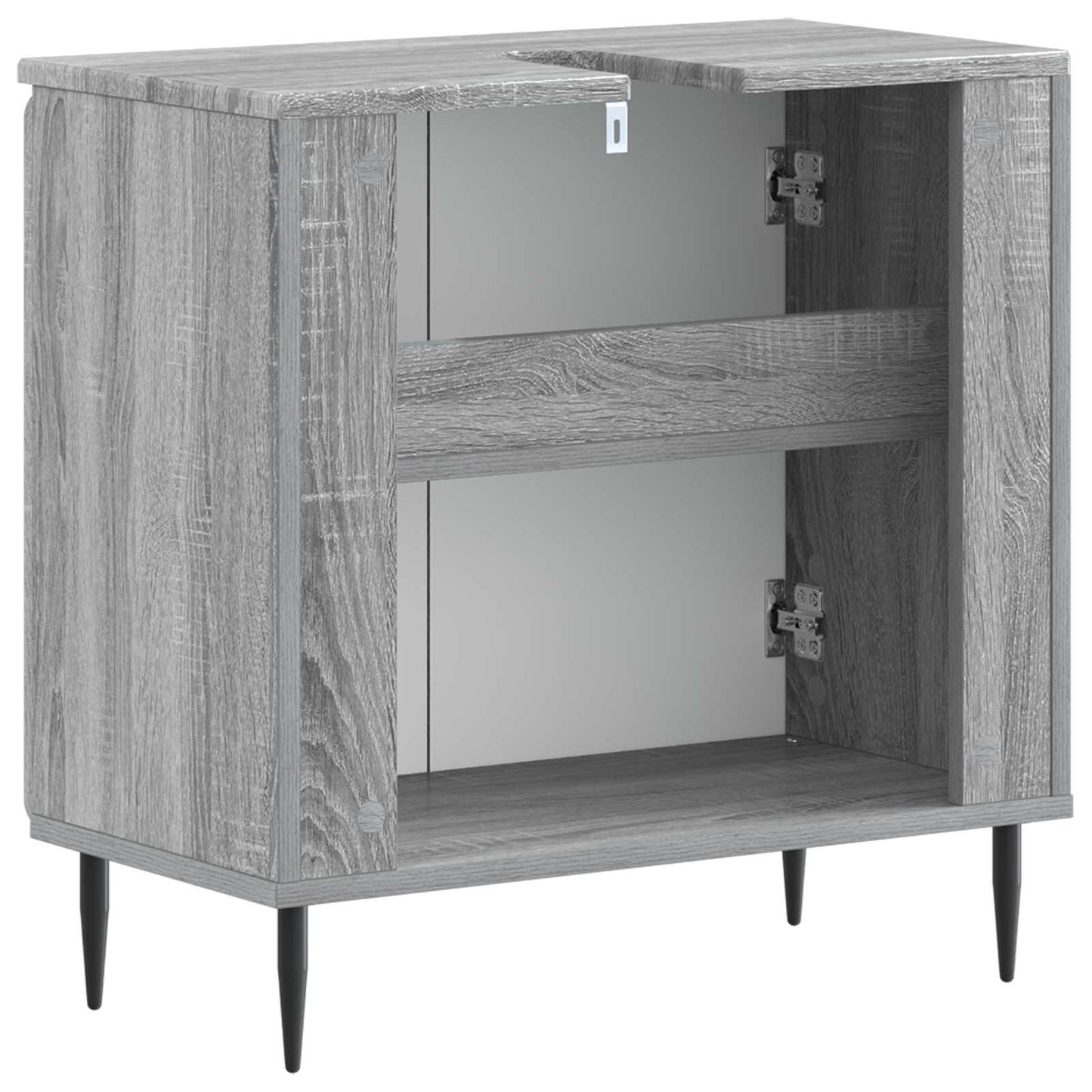 Badkamer wastafelkast HAARLEM Grijs Sonoma 59,5 x 31,5 x 59 cm