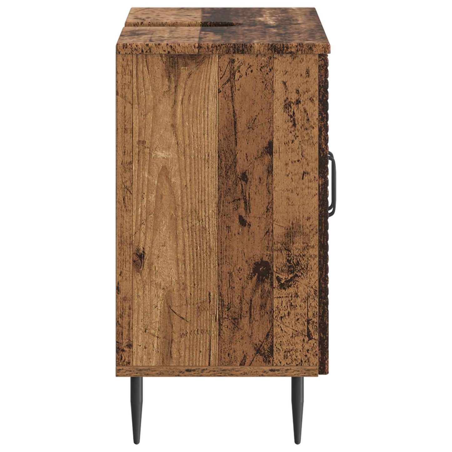 Badkamer wastafelkast HAARLEM Oud hout 59,5 x 31,5 x 59 cm