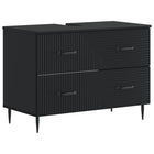 Badkamerkast Haarlem 82x41x58,5 cm zwart