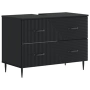 Badkamerkast Haarlem 82x41x58,5 cm zwart