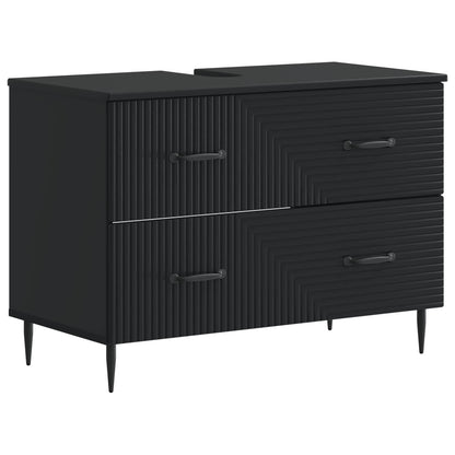 Badkamer wastafelkast HAARLEM Zwart 82 x 41 x 58,5 cm