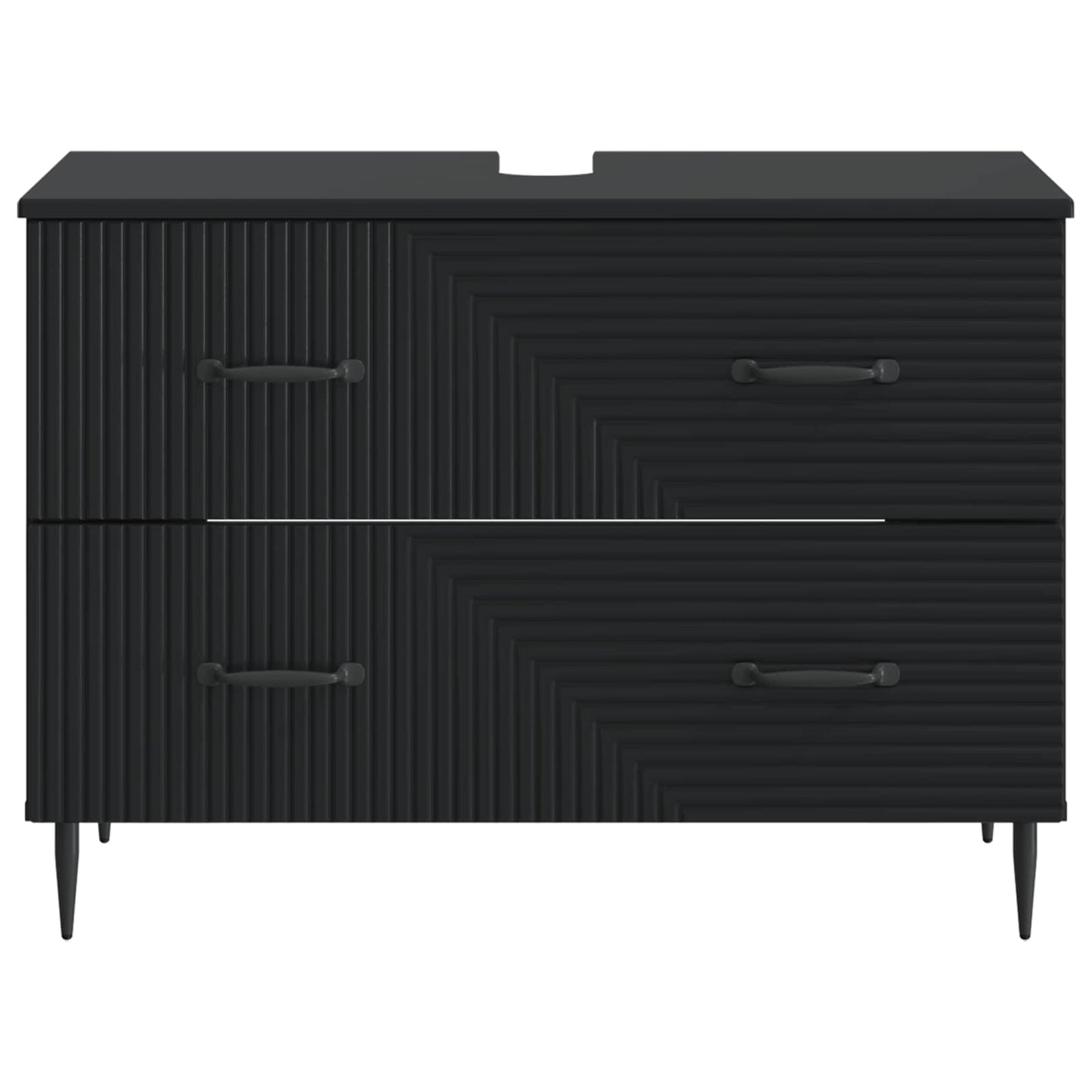 Badkamer wastafelkast HAARLEM Zwart 82 x 41 x 58,5 cm
