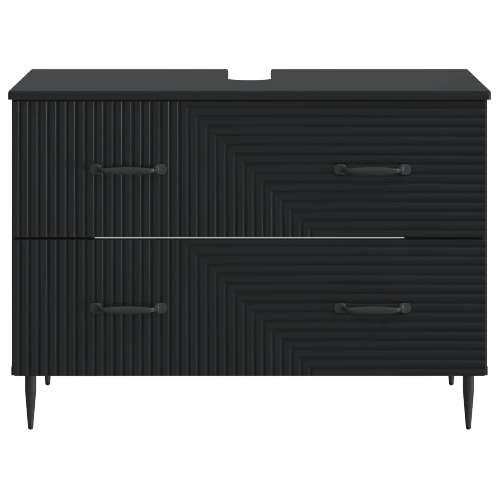Badkamer wastafelkast HAARLEM Zwart 82 x 41 x 58,5 cm
