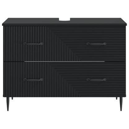 Badkamer wastafelkast HAARLEM Zwart 82 x 41 x 58,5 cm