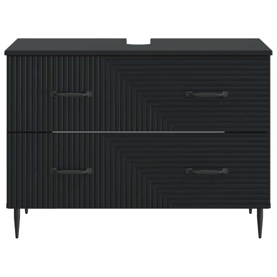 Badkamer wastafelkast HAARLEM Zwart 82 x 41 x 58,5 cm