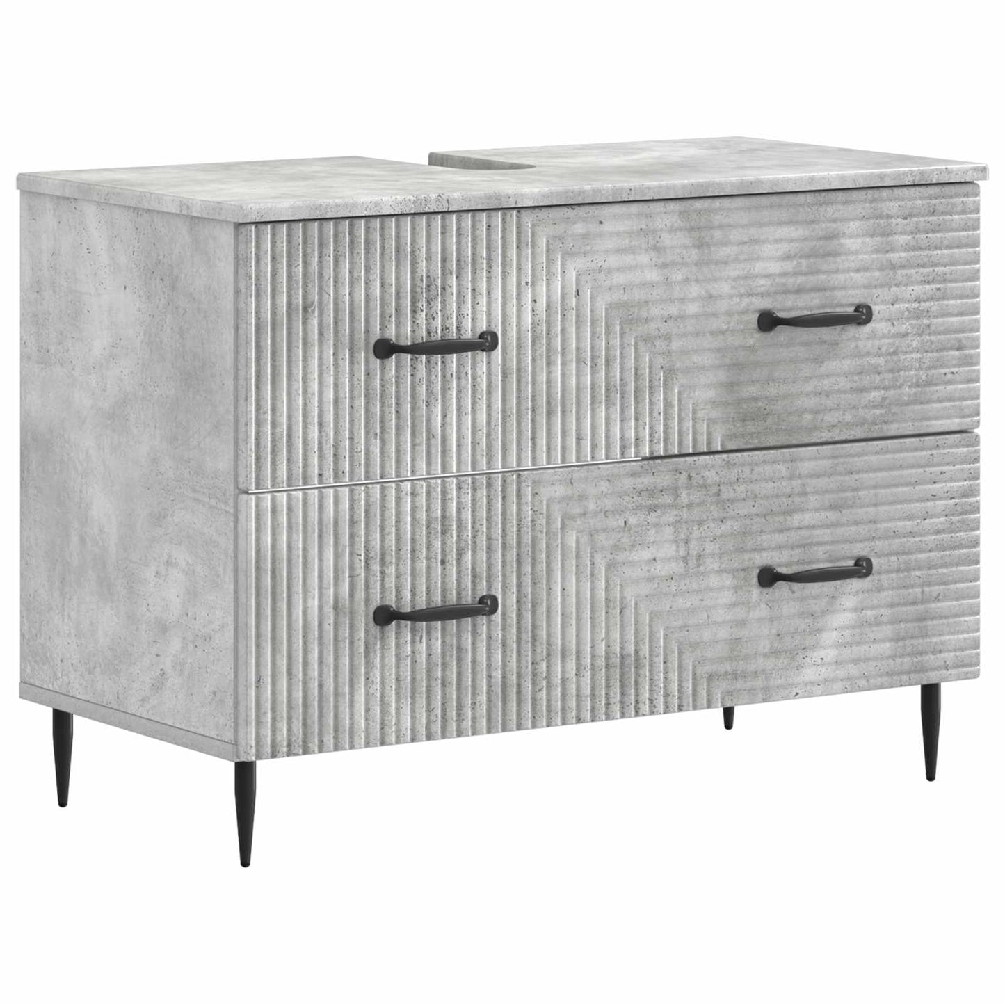 Badkamer wastafelkast HAARLEM Betongrijs 82 x 41 x 58,5 cm
