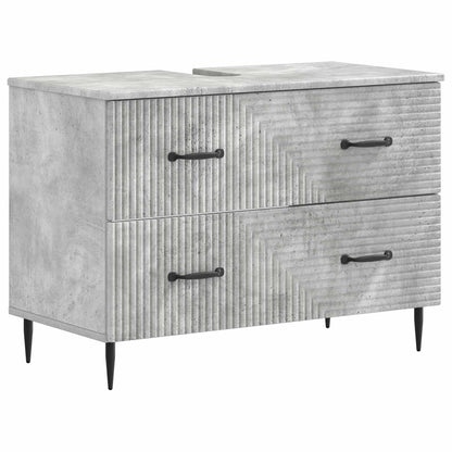 Badkamer wastafelkast HAARLEM Betongrijs 82 x 41 x 58,5 cm