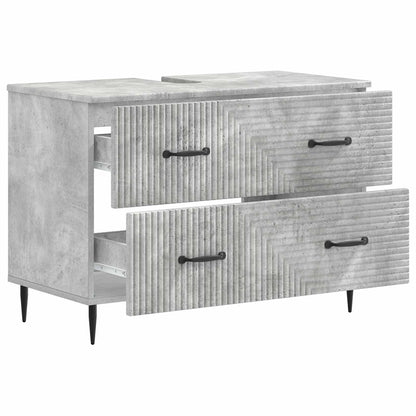 Badkamer wastafelkast HAARLEM Betongrijs 82 x 41 x 58,5 cm