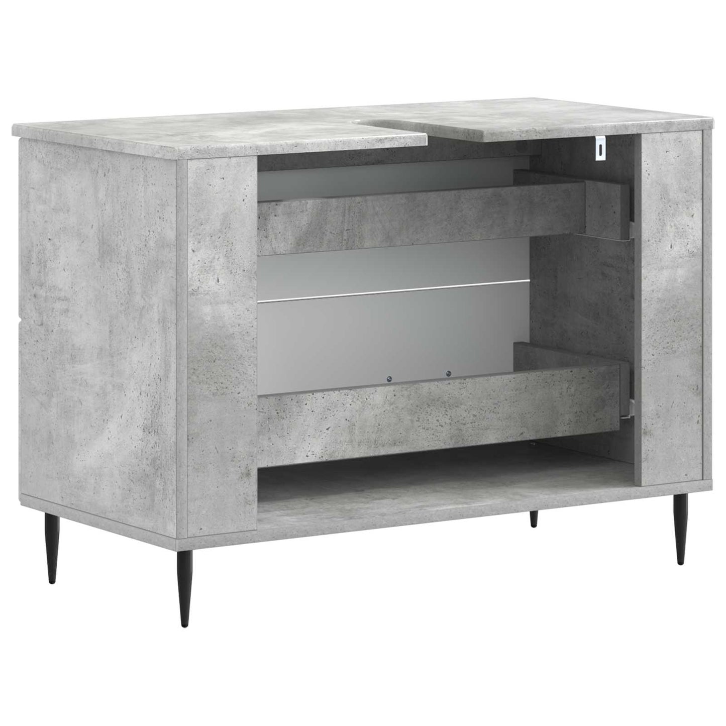 Badkamer wastafelkast HAARLEM Betongrijs 82 x 41 x 58,5 cm
